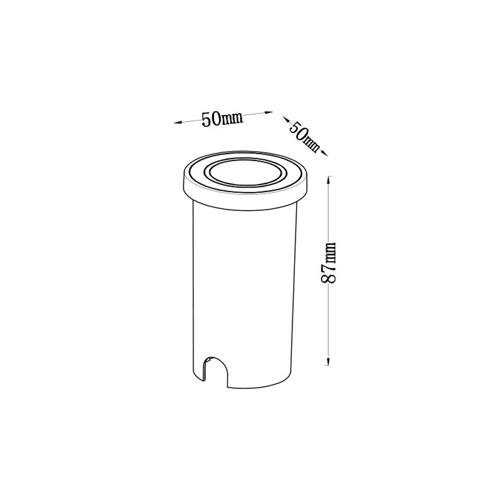 Ground Light 2W PLX 4002 Size