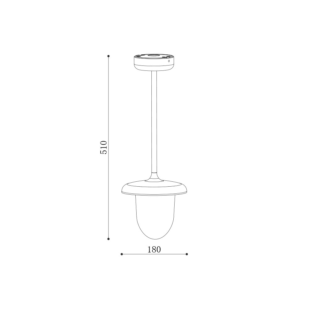 Garden Pendant Light PLX 8001-PS Size