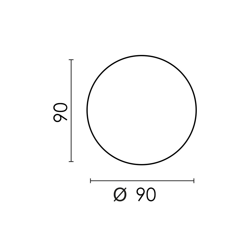 Surface Mounted 9W PLX 2021 Size