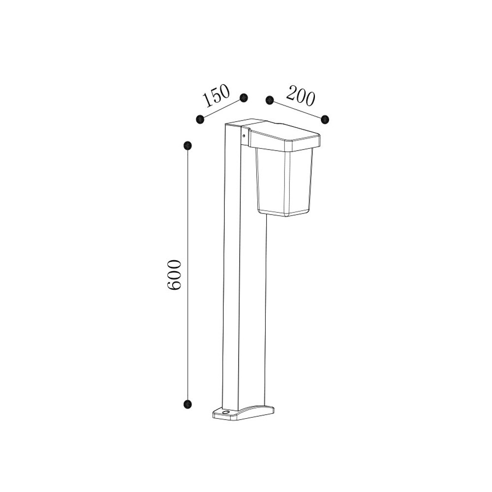 Garden Light PLX 8002-B Size