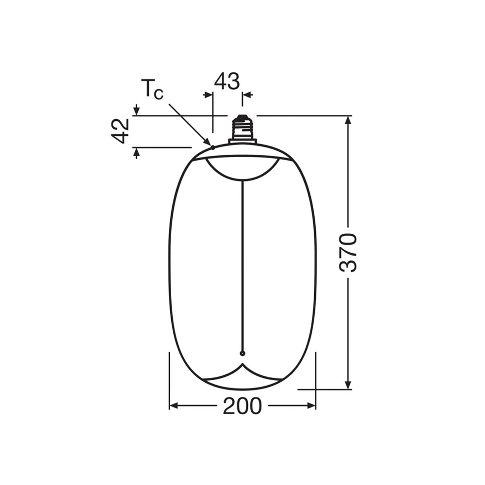 Single pendant light PLX 5010 Size