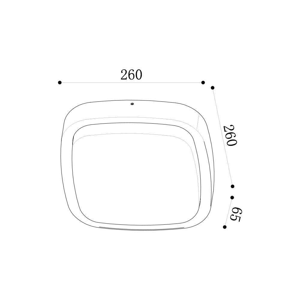 Surface Square 12W PLX2020 Size