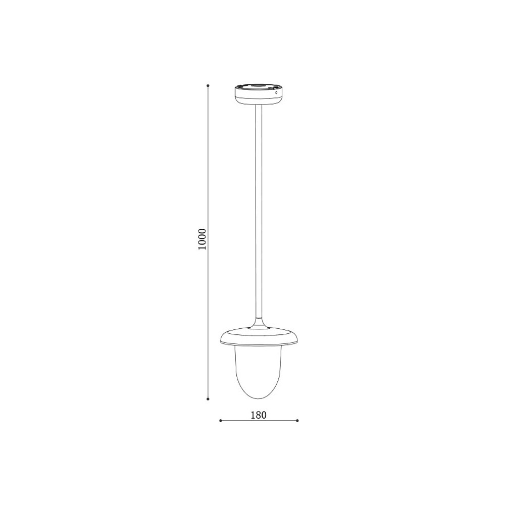 Garden Pendant Light PLX 8001-PL Size