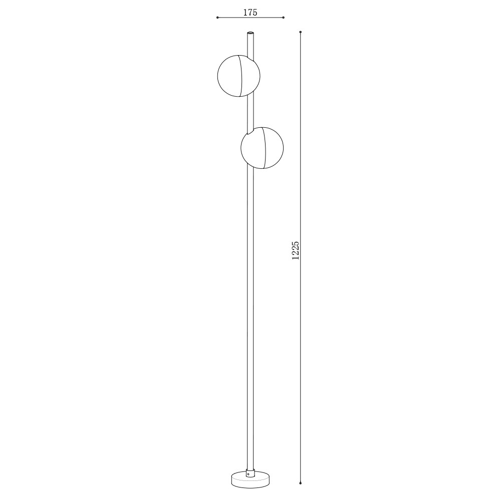 Garden Light PLX 8009-B Size