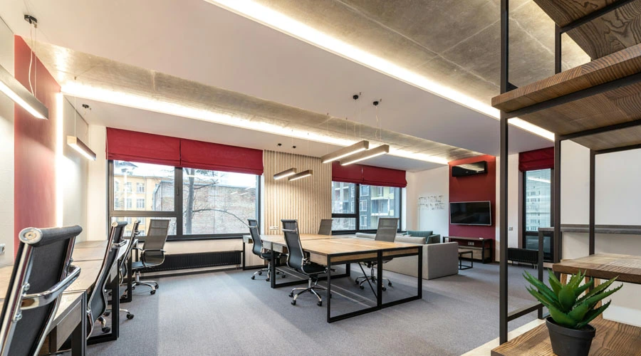 modern office lighting